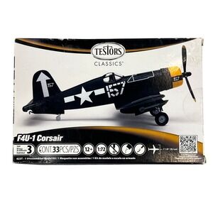 Testors Classics F4U-1 Corsair 1 72 Scale 33 Piece Unassembled Model‎ Kit 623T